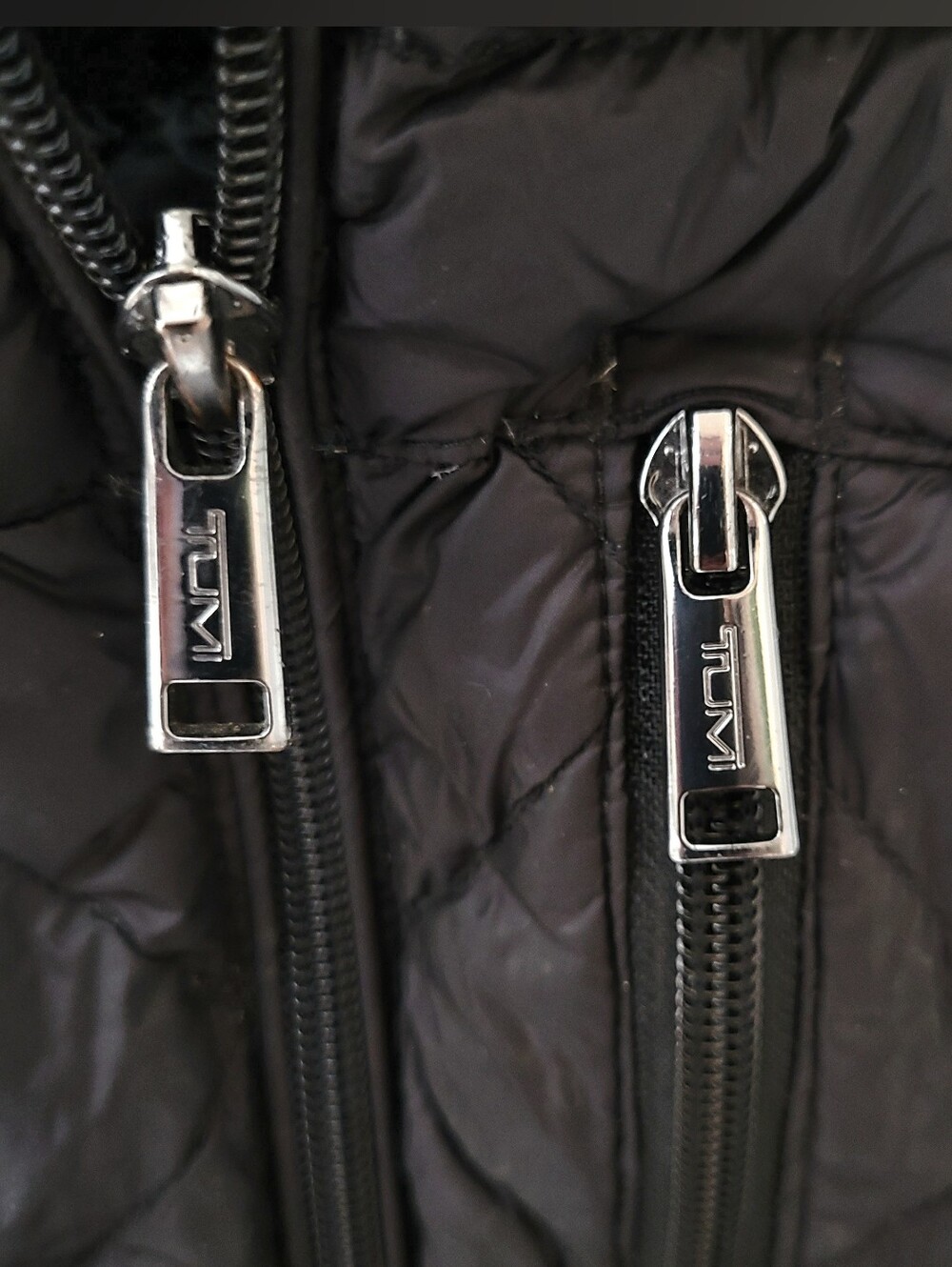 Tumi Pax Vintage Down Vest Jacket Black Unisex Women's M Men's S F77144 RDS - Picture 7 of 15